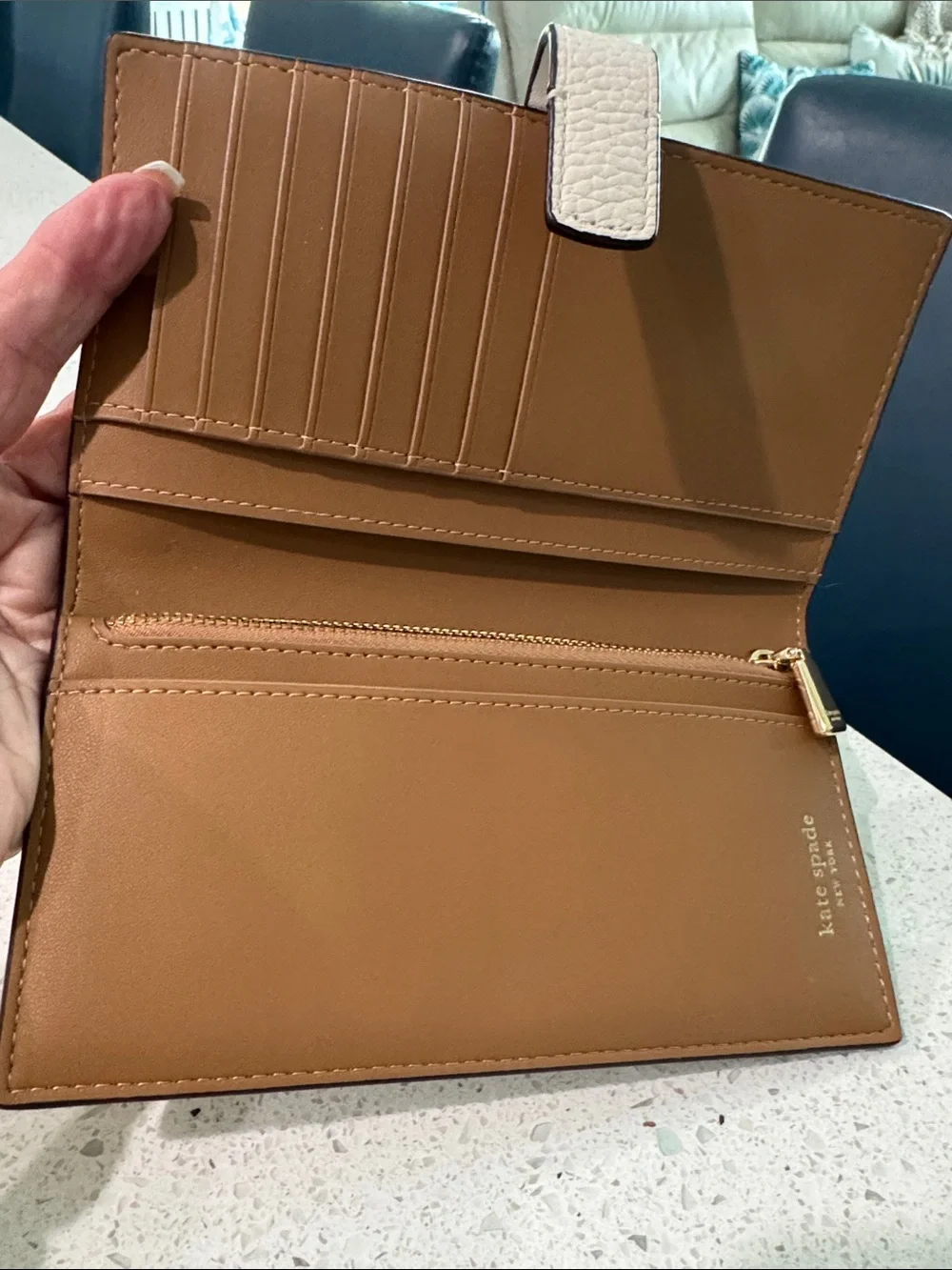 kate spade leather continental